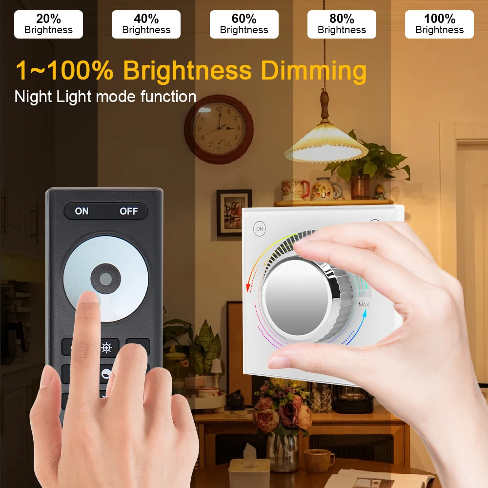 AC 110V 220V LED Dimmer Tuya Wifi Zigbee Triac Controller LED Light Switch Works with Alexa Google Assitant Smart Life