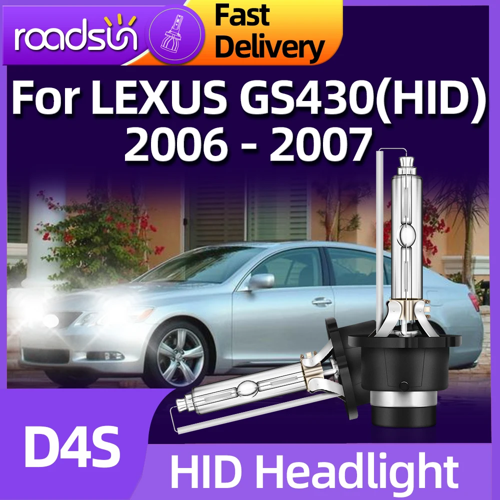 

Roadsun D4S 35W HID Xenon Bulb Headlight Auto lamp Replacement Car Light 6000K For LEXUS GS430 (HID) 2006 2007