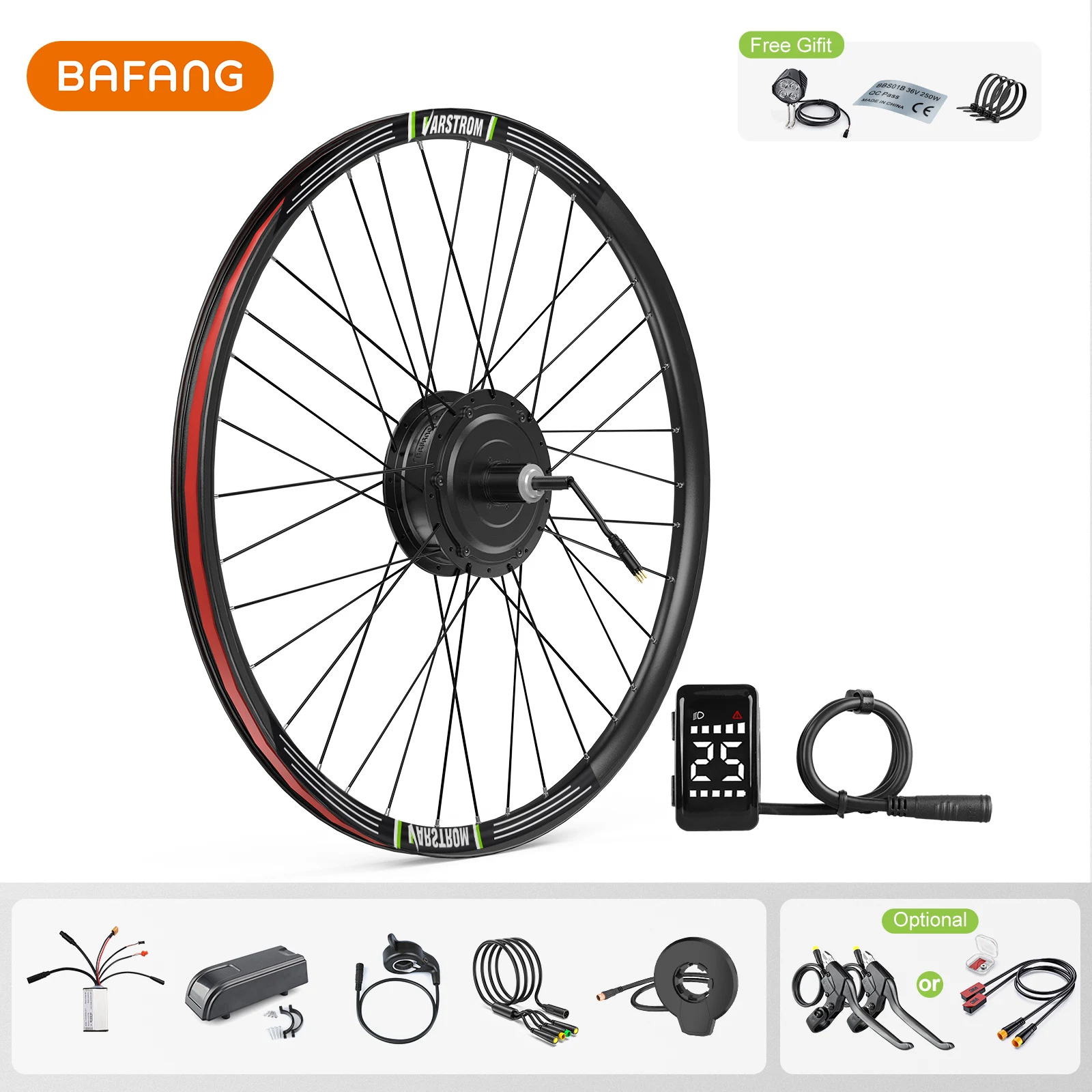 

Bafang Hub Motor Wheel Ebike Kit 500W 48V Brushless Motor Front Rear Drive Electric Bike Conversion Kit 26 27.5 28 29 Inch 700C