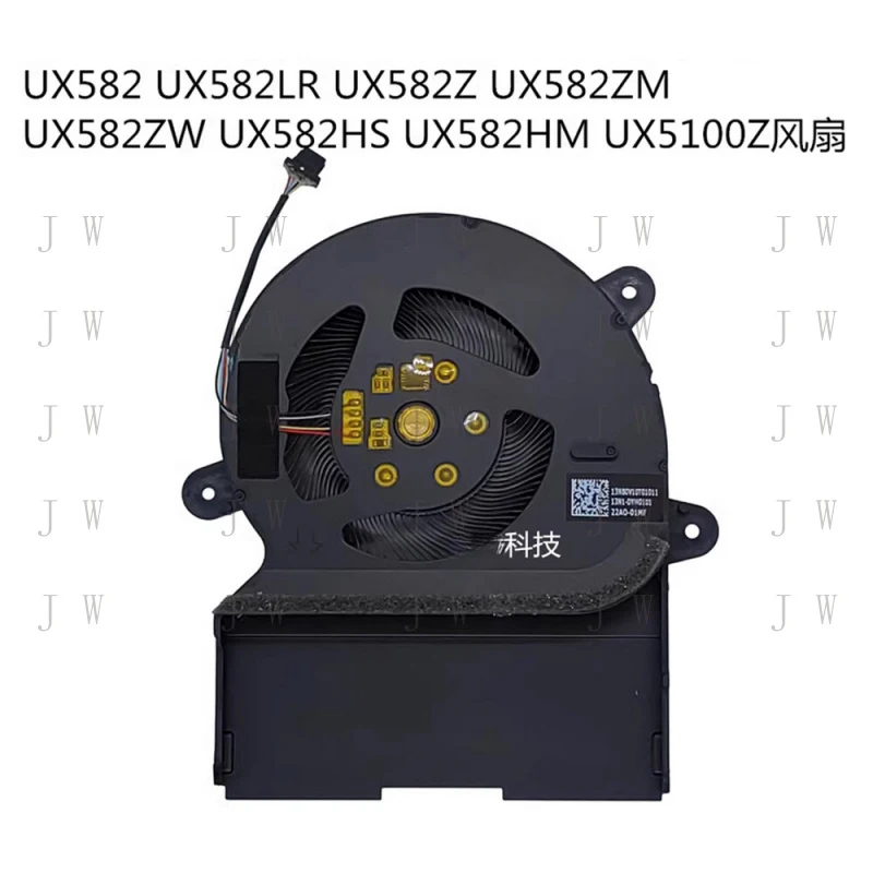 

J For ASUS Pro Duo 15 OLED UX582 UX582LR UX582Z UX5100Z Laptop Cooling Fan