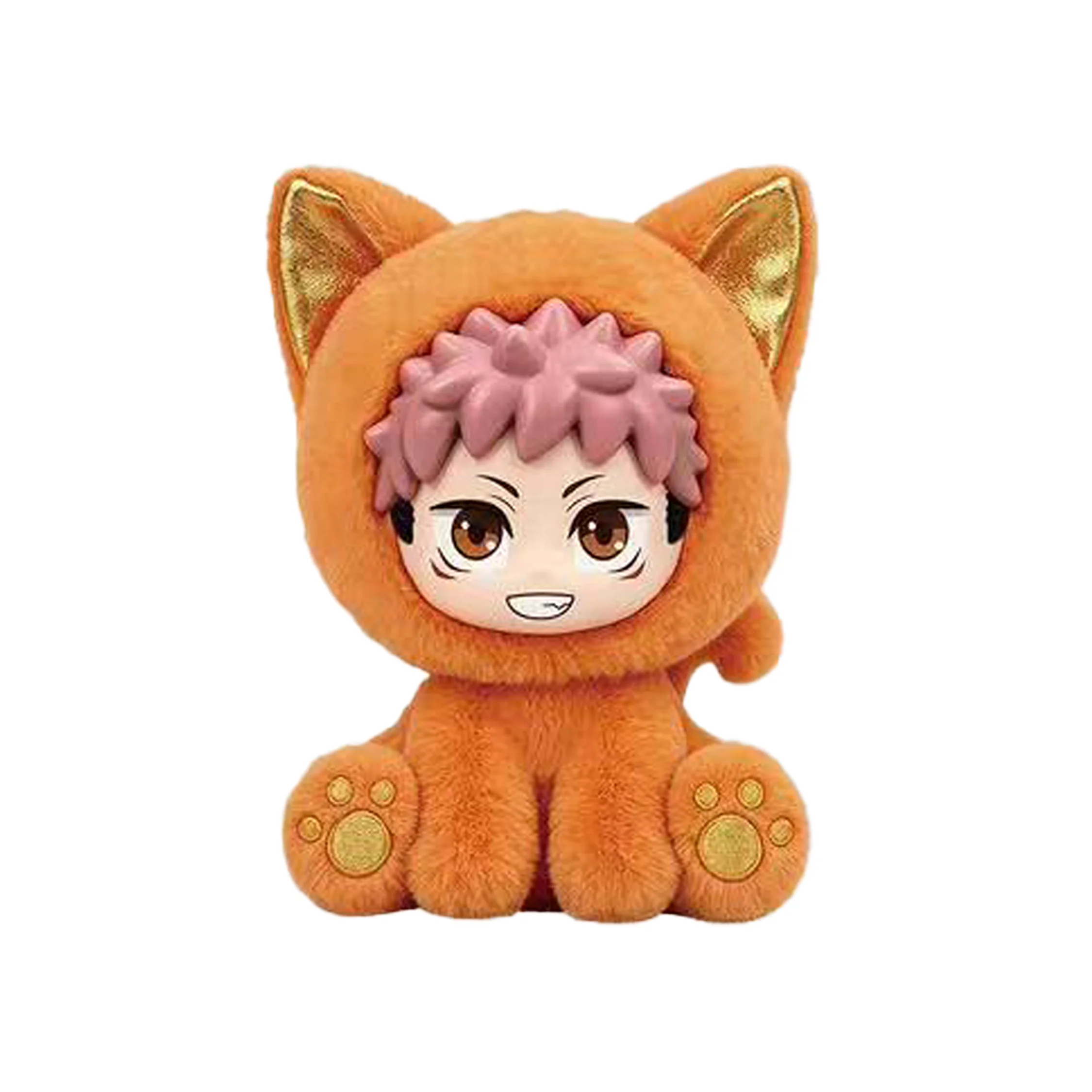 Neue Eaki Original Jujutsu Kaisen Sitzende Katzen Party Serie Blind Box Plüsch Vinyl Actionfiguren Gojo Satoru Itadori Überraschungsspielzeug