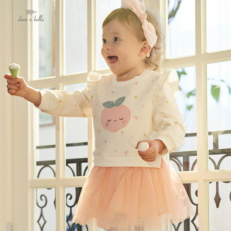 Dave Bella Girl's Dress Children's Autumn Princess Dress Charm Sweet Cute Gentle Fashion Casual Party Outdoor DB3236105