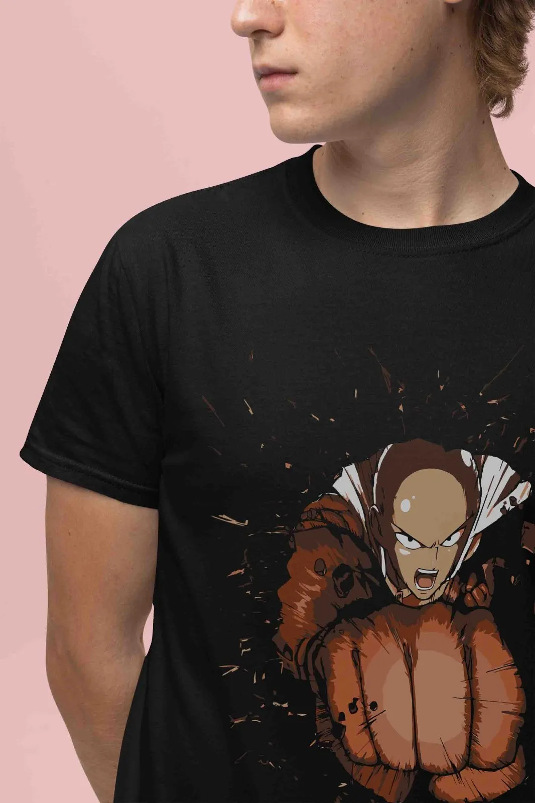 One Punch Man Shirt Saitama Tshirt Genos T-Shirt Tatsumaki Top Garou Anime Tee