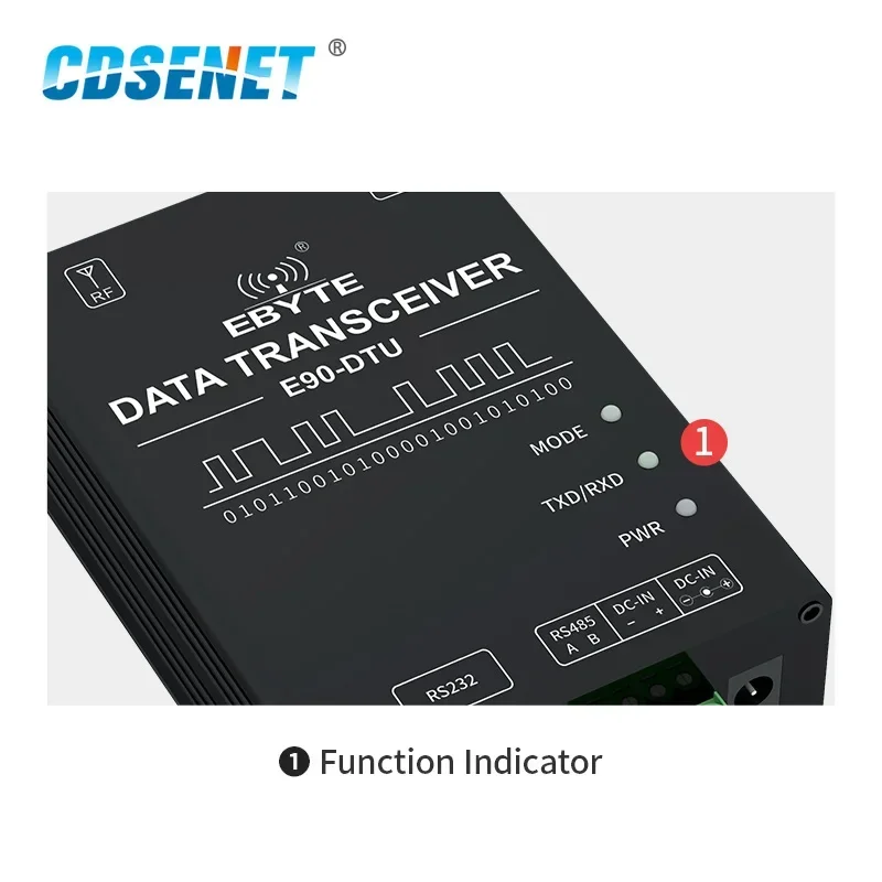 Imagem -03 - Longo Alcance Transceptor sem Fio Lora 433mhz 22dbm Iot Rs232 Rs485 Rs485 Rssi Modem Relé Fonte de Alimentação Sx1262 Sx1268