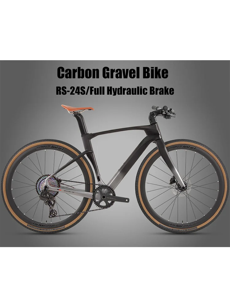 AliExpress TWITTER Hot Selling V3 Gravel Bike 700X40C Carbon Fiber Road Bicycle RS-24 Speed Touring Bikes With Flat Handle For Men Women