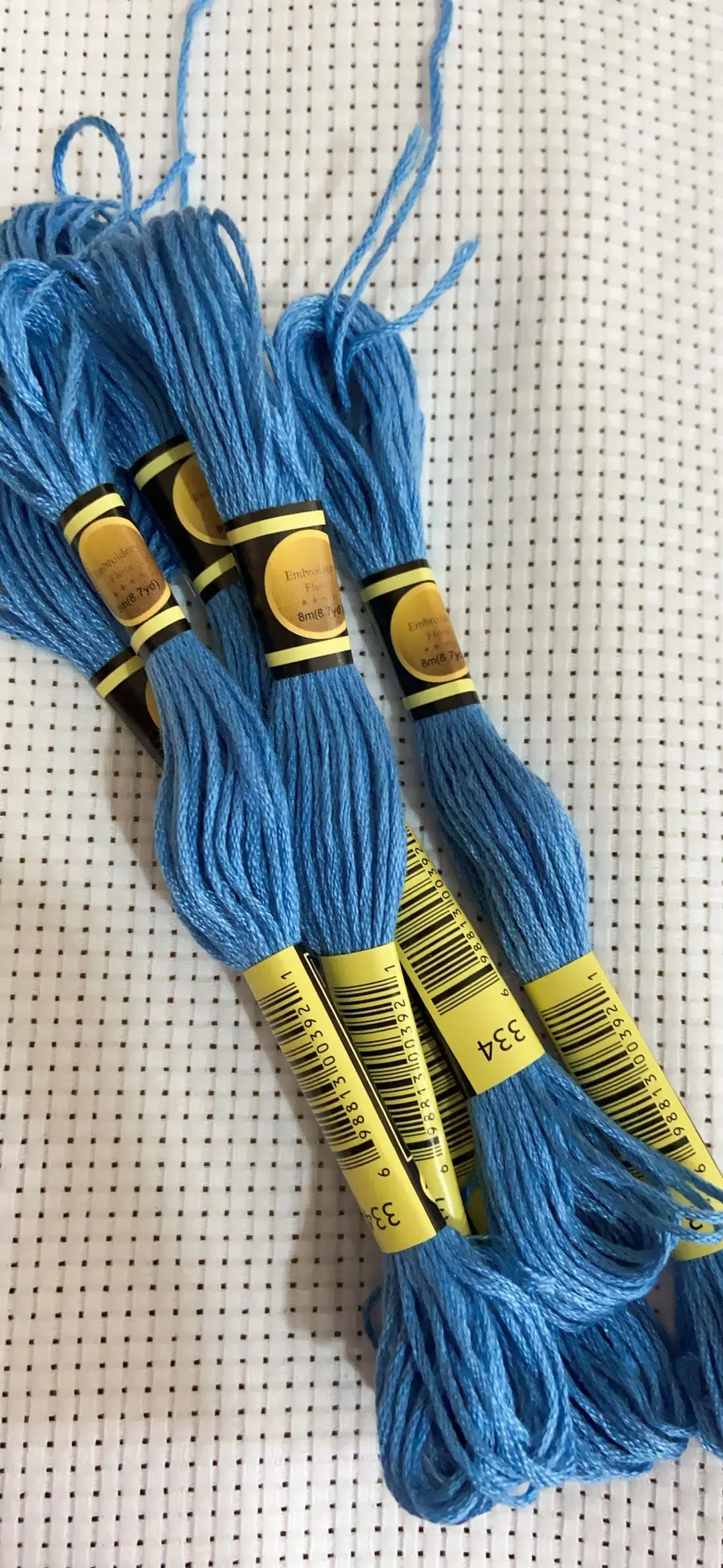 Fil à broder au point de croix pour débutants, modules de bracelet artisanal bricolage, sans anticorps, arc-en-ciel, CODE DMC 334, 10 pièces par couleur