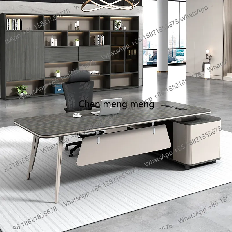 

Computer Minimalist Office Desk Decoration Aesthetic Display Wooden Office Desk Modern Design Meuble Bureau Unique Furniture