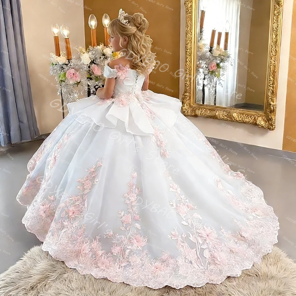 blush pink flower girl dress Princess V Neck Satin Tulle Short Wedding Party 2T --- Chest = 21 inches/ Waist = 20 inches/ Hollow to knee = 21.5 inches The skirt is designed with two layers of soft tulle and four layers of stiff tulle 5805 Flower Girl Dress Size
