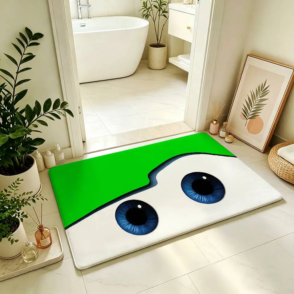 Classic-L-lightning-M-mcqueens Angry Eye Carpet Bathroom Anti-slip Mat Home Decoration Mat Entrance Mat Scratch-resistant