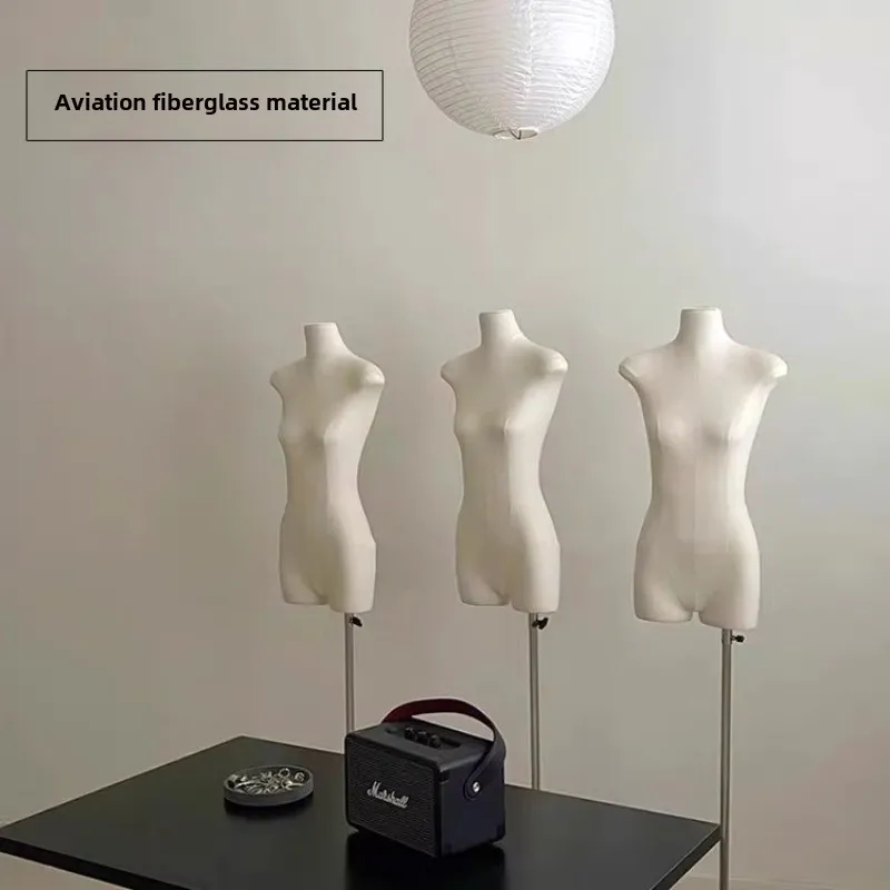 

Clothing store model display stand women's clothing window props flat body flat chest dummy half body Korean version human table
