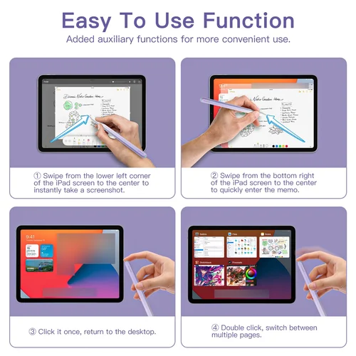 Imagen 2 del producto GOOJODOQ GD13 lápiz óptico para iPad Pencil Air 4 5 Pro 11 12,9 2018 2020 2021 Mini 6 rechazo de palma