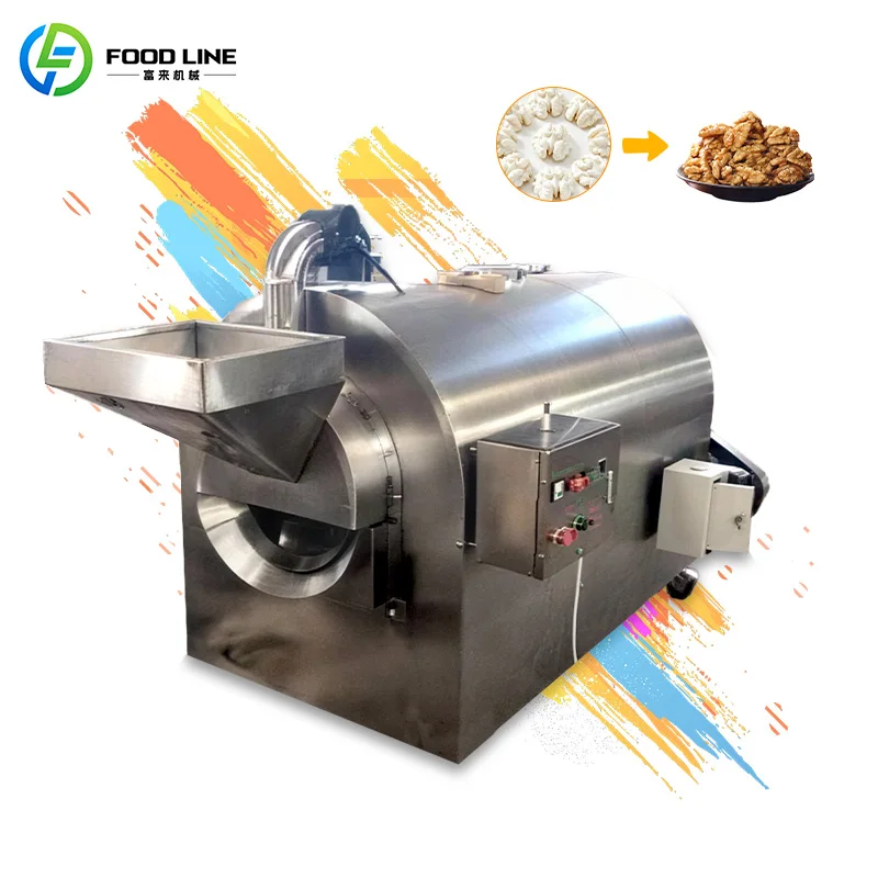 Roasting Machine Nut Cashew Nut Roasting Machine Nut  Roasting and Grinding Machine FL Customized