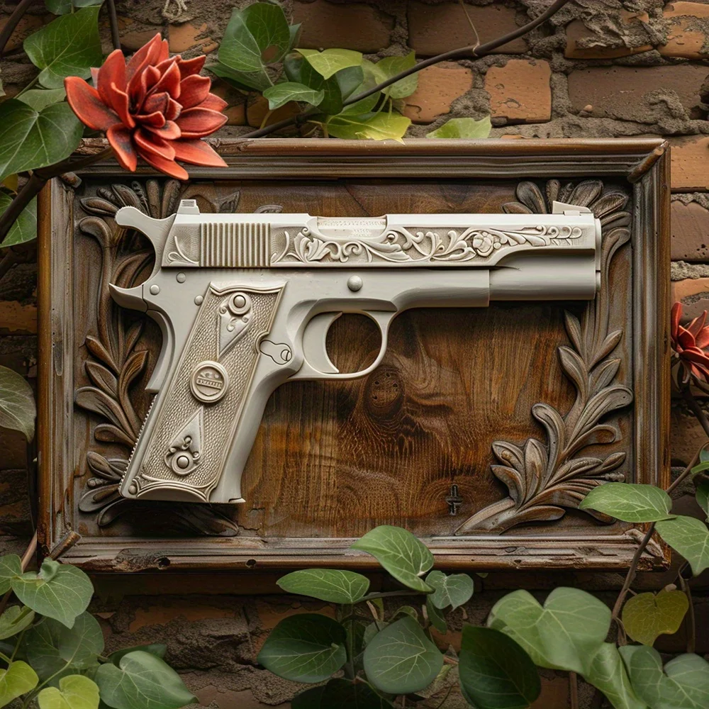 Colt M1911 Vintage Metal Sign - 8X12 Inches, Perfect for Gym, Bathroom Decor & Father'S Day Gift Vintage Room Home Decor