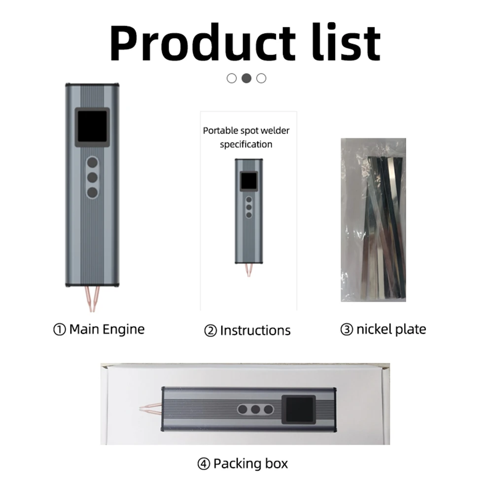 Upgraded 11 Gears Battery Spot Welder Adjustable Mini Portable Handheld Digital Display Spot Welding Machine Automatic Manual