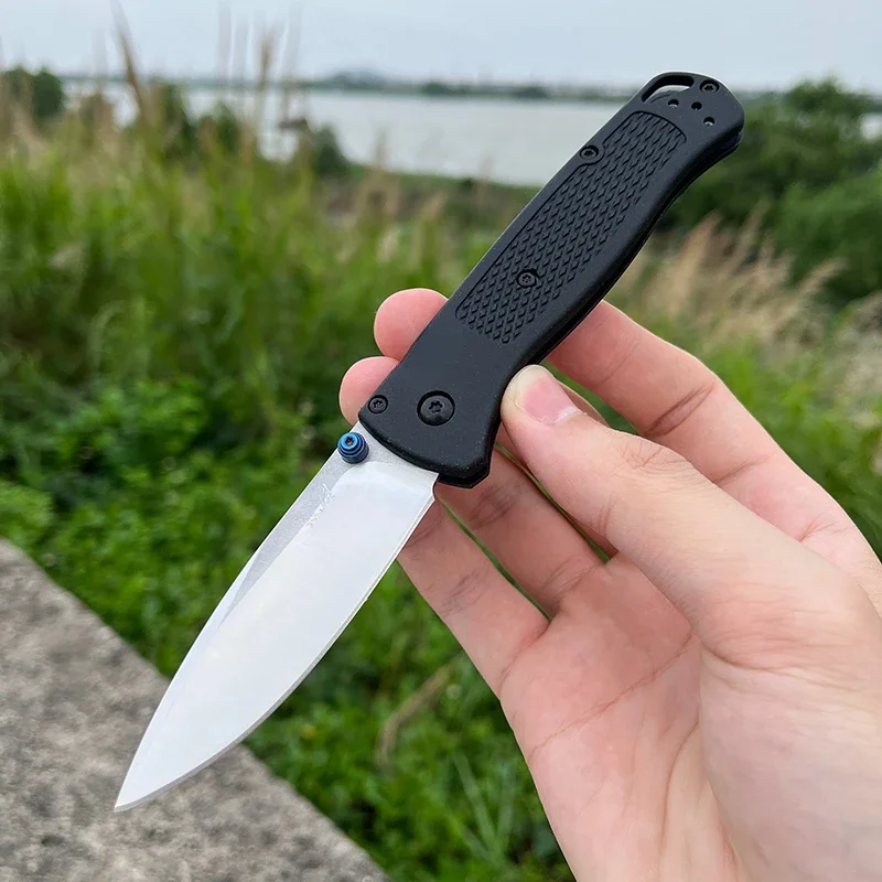 BM Bugout 535 Knife 440C Blade Nylon Fiber Handle Folding Pocket Knives Hiking EDC Camping Tactical Hunting Self-defense Tools