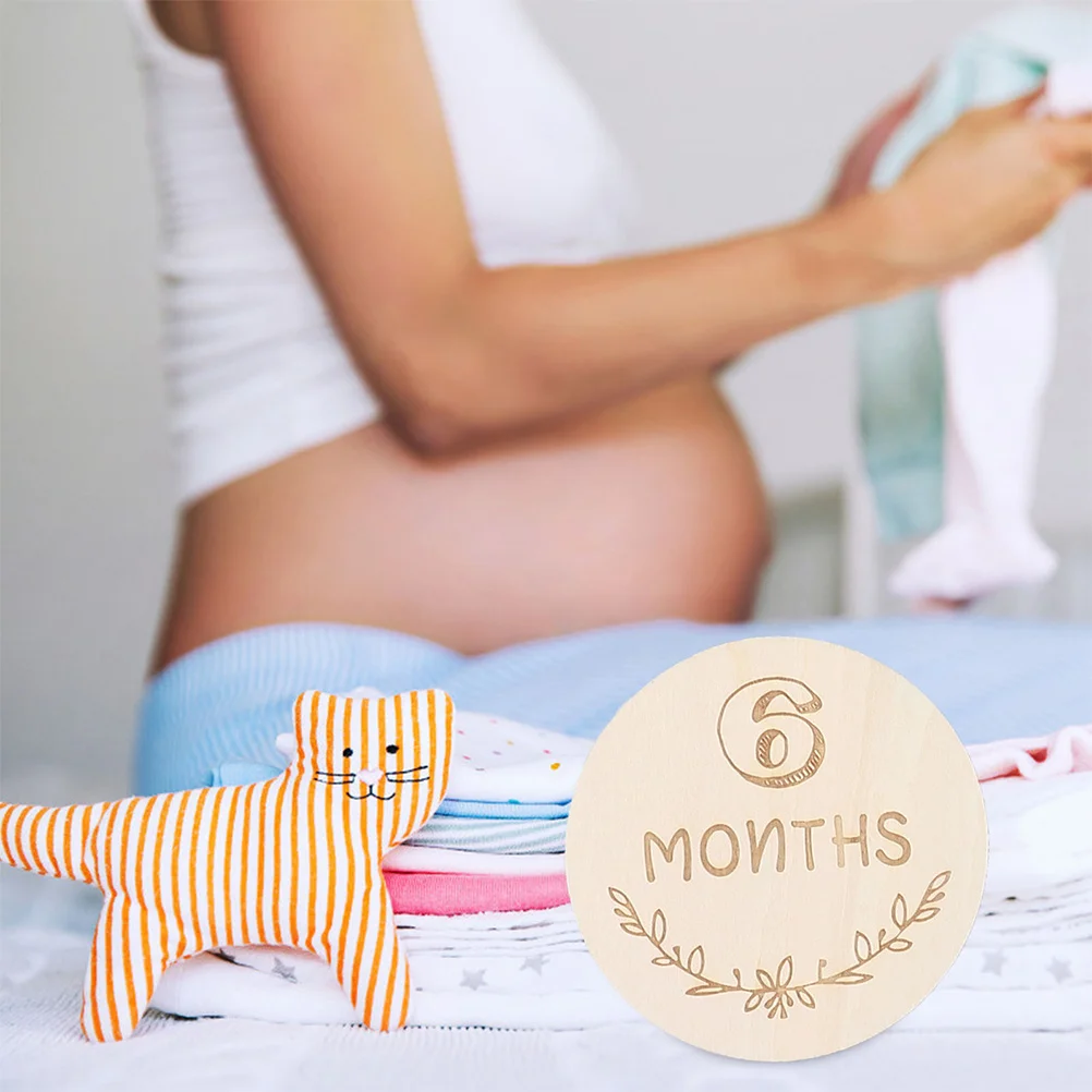 

1 комплект, деревянные открытки на месяц, трекер для детского роста, держатель памяти для беременных, набор резинок для фотосессии для празднования дня рождения