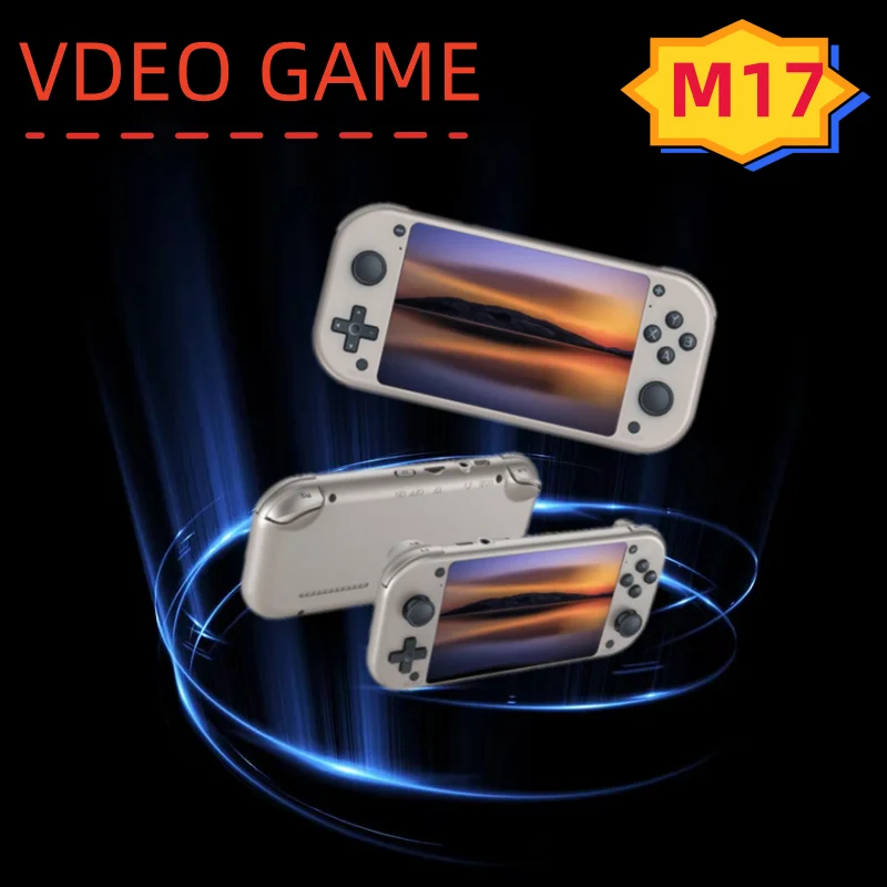 M17 Handheld Game Console 64G 128G Open Source Linux System 4.3inch Screen Portable Pocket Video Player Retro Gaming Conso