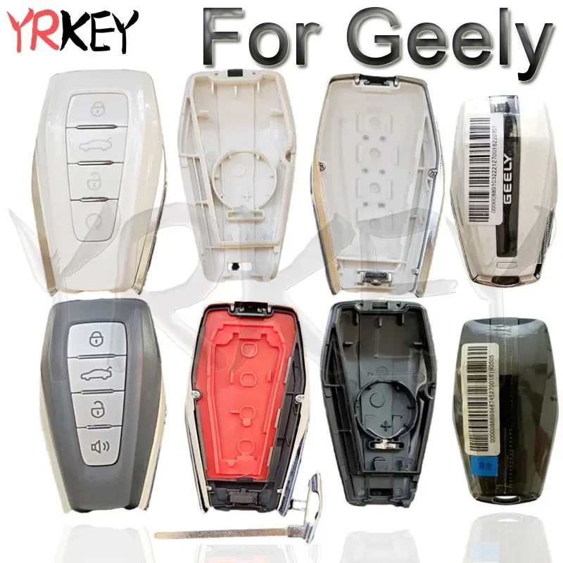 Car Key Case Shell for Geely Azkarra Atlas Coolray Okavango Monjaro KX11 Emgrand X7 X3 S1 Keyless Auto Remote Key Housing Fob