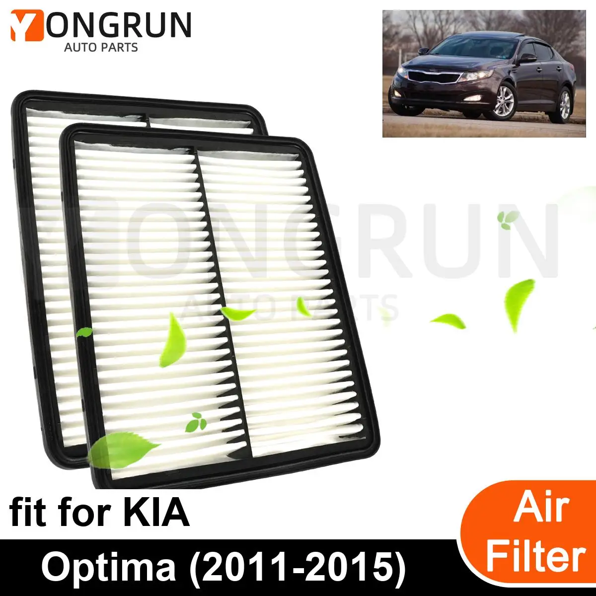 

2Pcs New Car Engine Air Filter Cleaner for 2011-2015 KIA Optima Car Accessories OEM CA10881 28113-2P100 28113-3S100