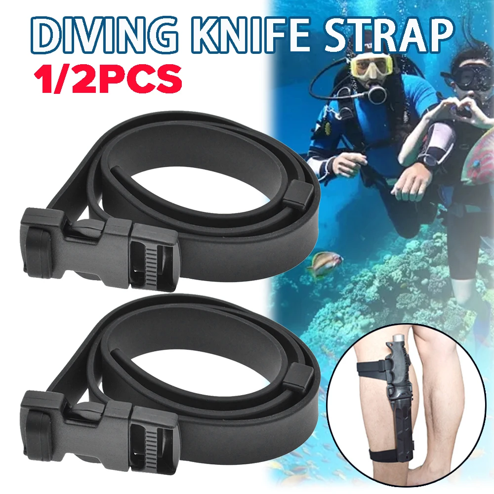 Thickened Rubber Knife Straps Snorkeling Belts Lightweight Anti-scratch Quick Release Snorkeling Belts For Diving Swimming