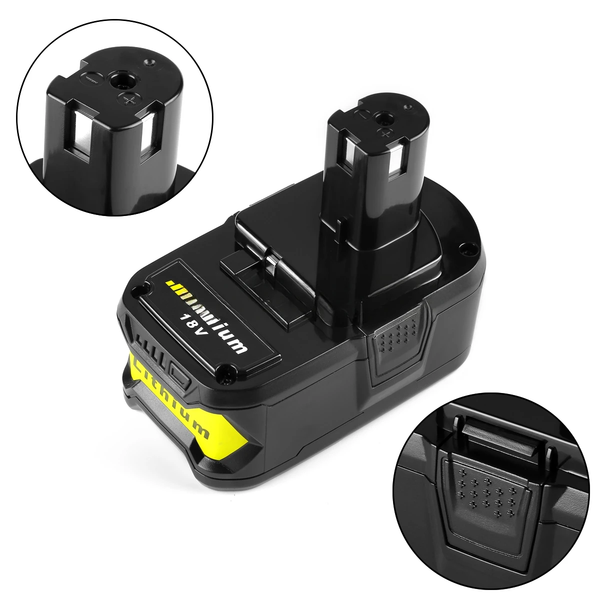 Generic1 Ryobi ONE+ 18V Li-Ion Battery 4.0 Ah Batteries (Pack of 2) and Charger  for ryobi battery