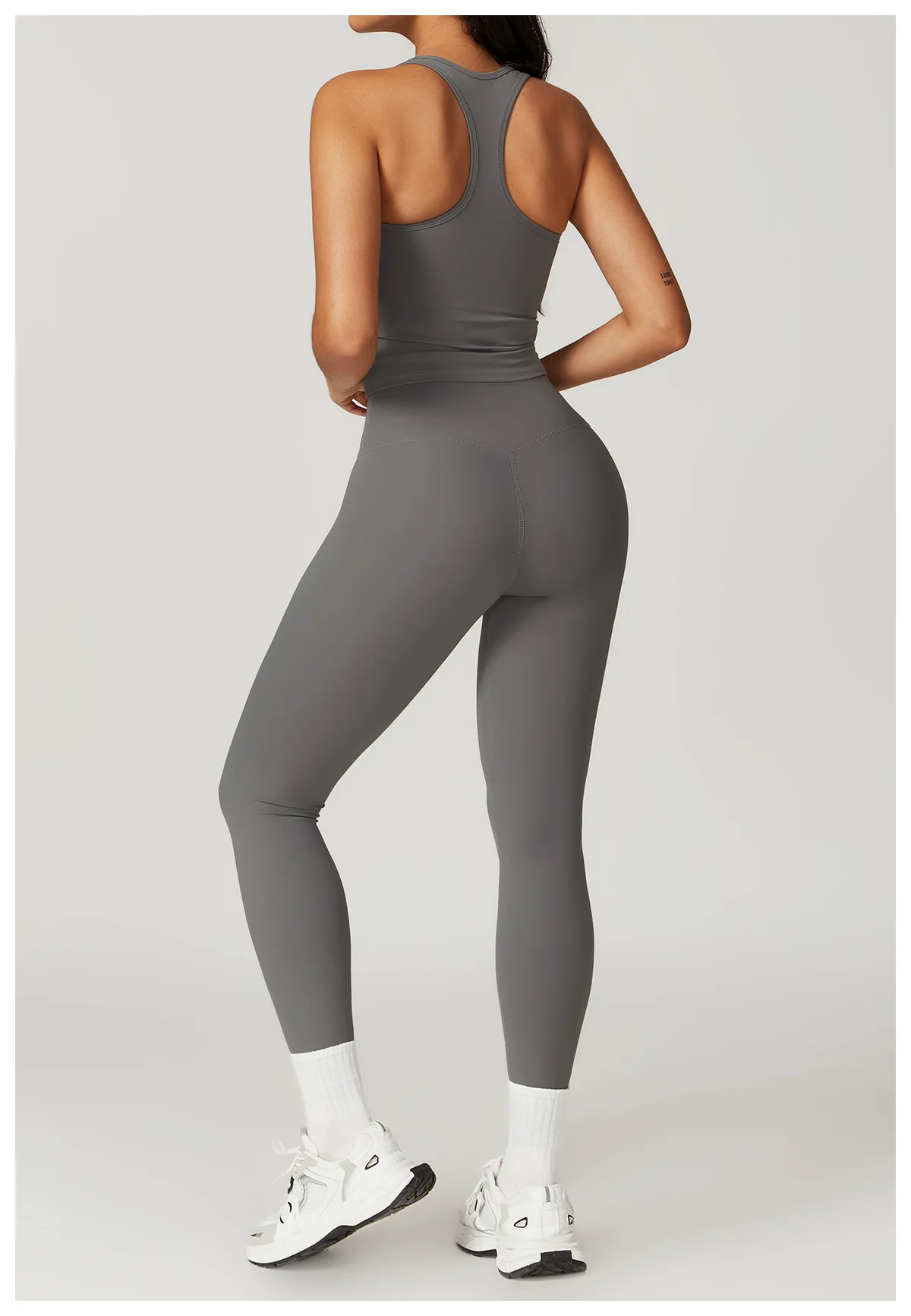 Hearuisavy Sommer Stoßfestes Yoga-Top Lauf-Tanktop für Damen Fitness Schnelltrocknende Trainingsweste Ärmelloses Sport-Top für Frauen – Detail 30