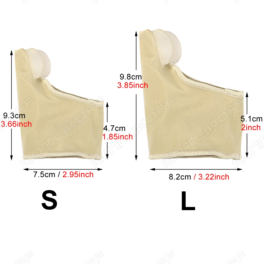 KOTLIKOFF Bunion Corrector Toe Separator Big Toe Straightener Hallux Valgus Orthotic Protective Sleeve Sock Feet Care Tool