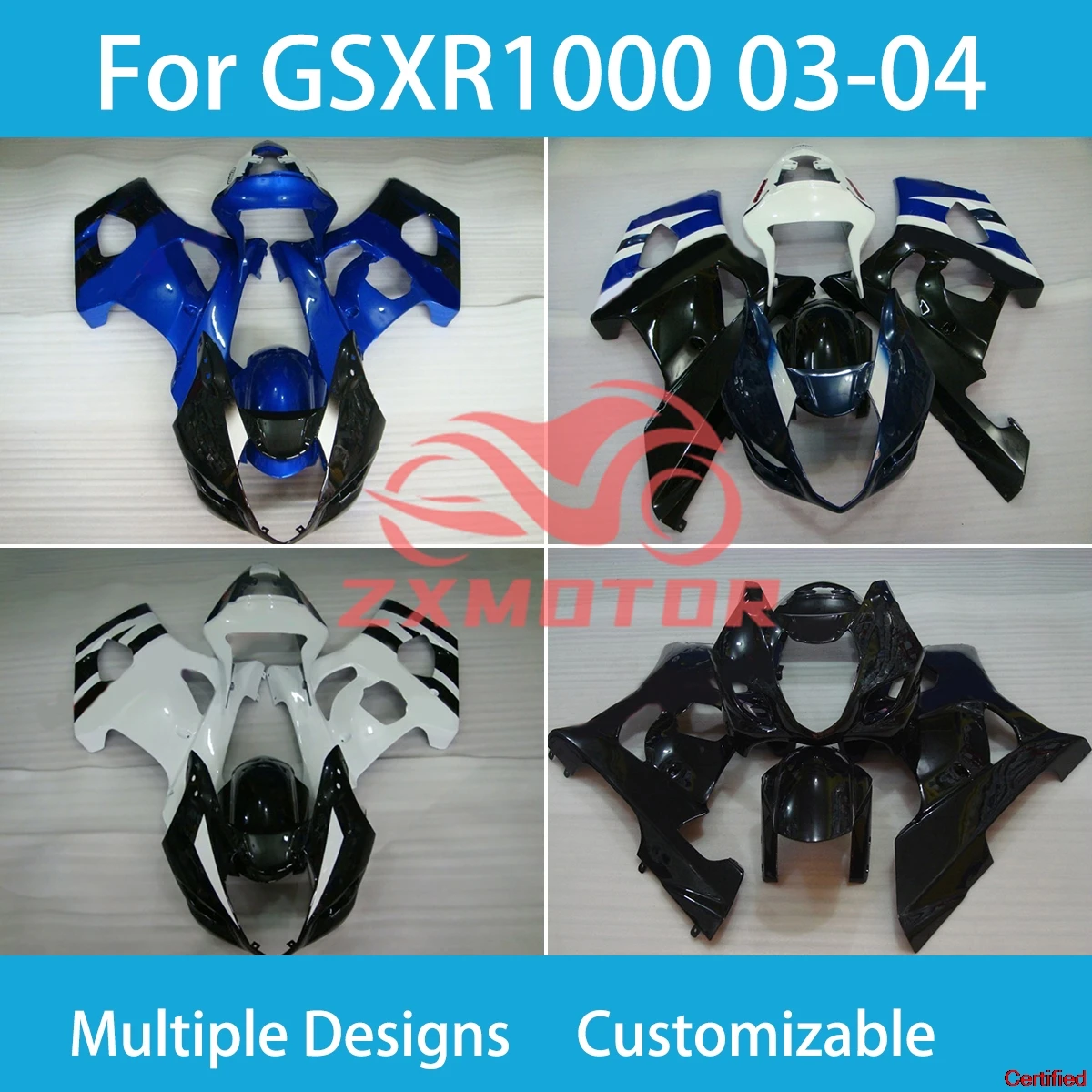GSXR1000 2003 2004 Fairings for SUZUKI K3 GSXR 1000 03 04 Motorcycle Bodywork Fairing Kit Fit