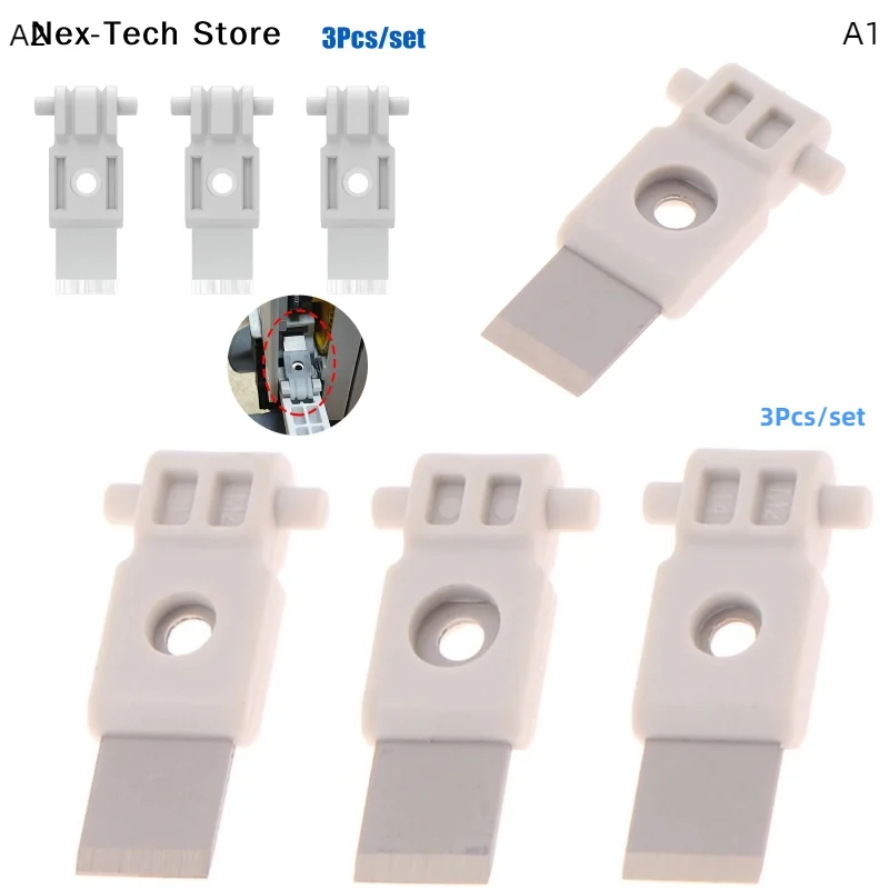 [NT]3Pcs Cutter Spare Parts Bambu Lab X1/P1/A1 3D Printers For Bambu Filament Cutter Blades Replacement[NT]