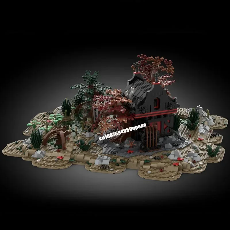 Caliente 2951 Uds. Moc pueblo Medieval europeo Diorama vista cabezas modelo de pantano Diy Ideas creativas chico juguete regalo de cumpleaños rompecabezas personalizado