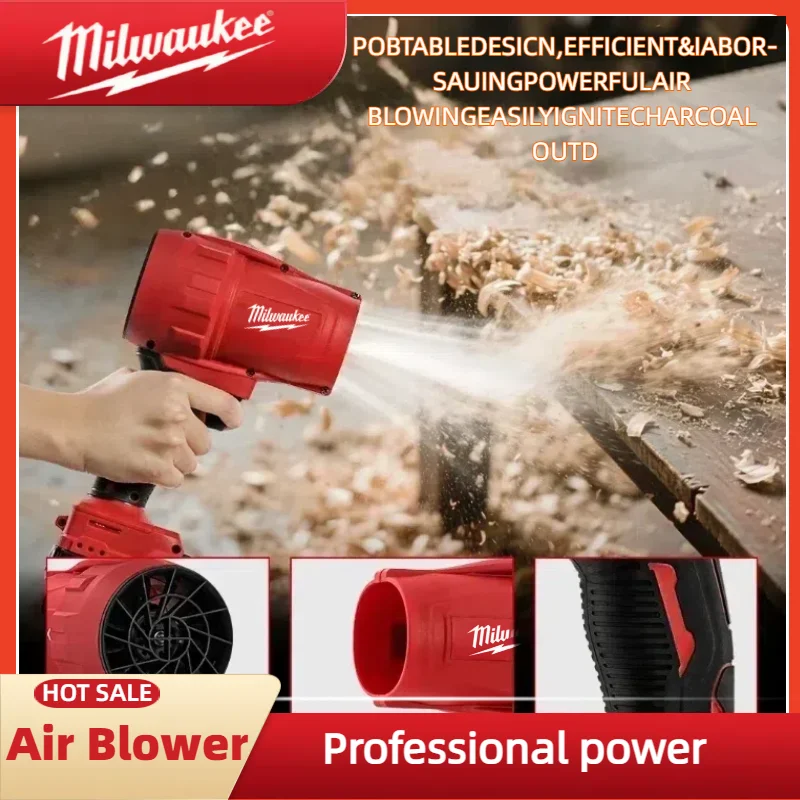 Milwaukee Electric Turbojet Fan 30000r/min Super Strong Wind Force Car Dust Removal Tool For 18V Battery Cordless Pin Air blower