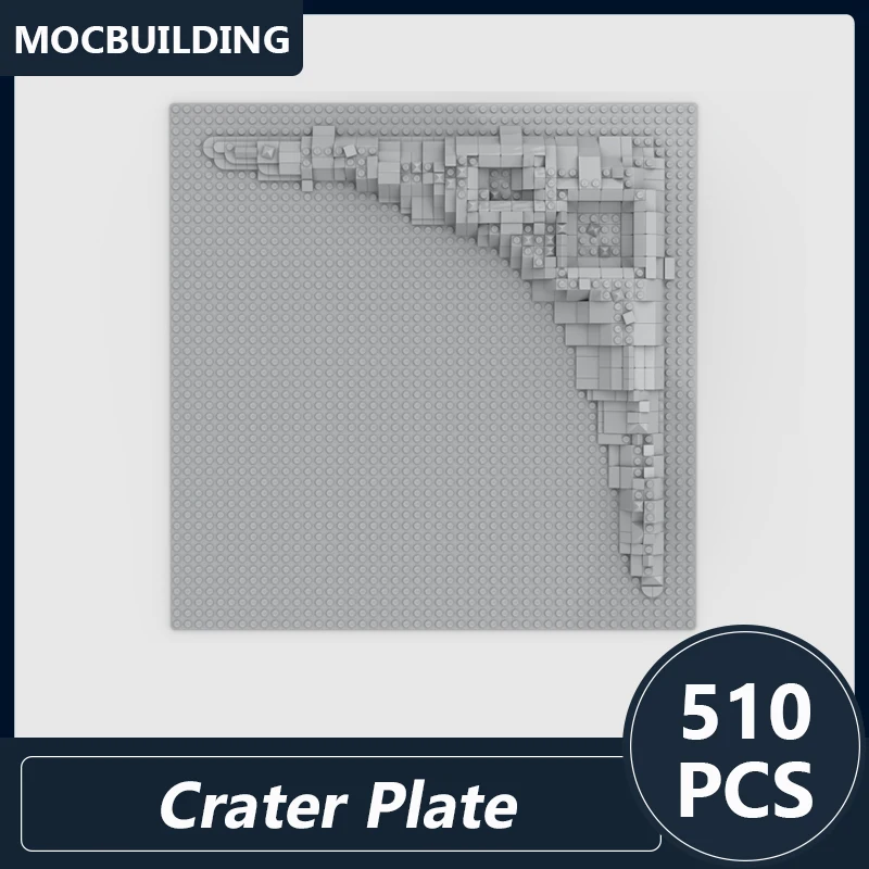 Crater Plate for the New 10497 Galaxy Explorer Model Moc Building Blocks DIY Assembled Bricks Classic Space Series Display Toys