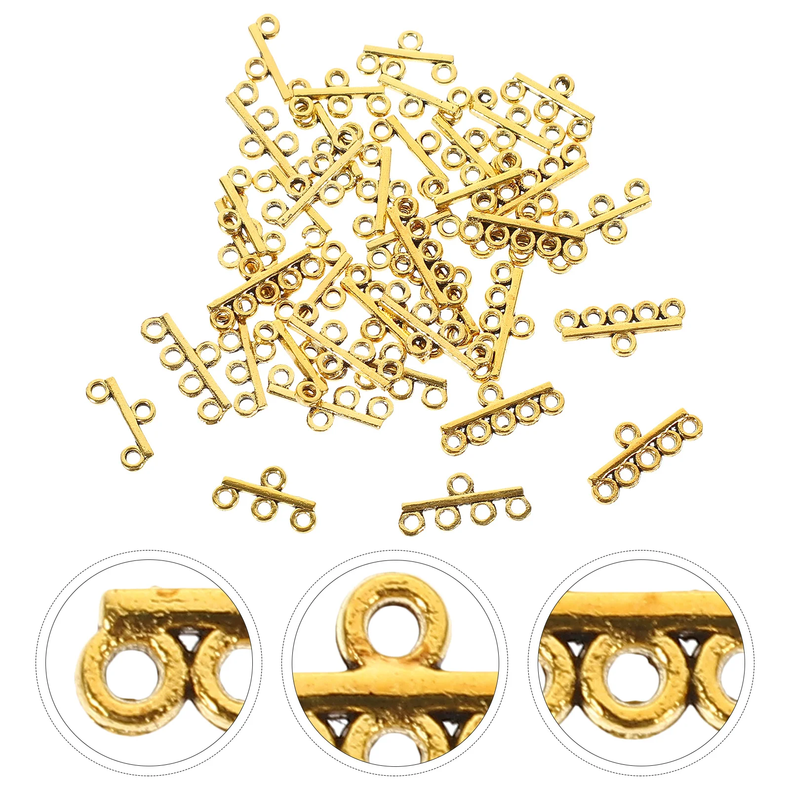 

40Pcs Alloy Hollow Design Charms for Jewelry Making DIY Pendant Connectors Vintage Bracelet Necklace Accessories