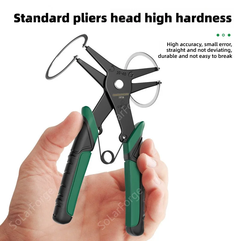 Snap Ring Plier Type Circlip Pliers Multifunctional Crimp Tool Internal External Ring Remover Retaining Circlip Pliers Hand Tool