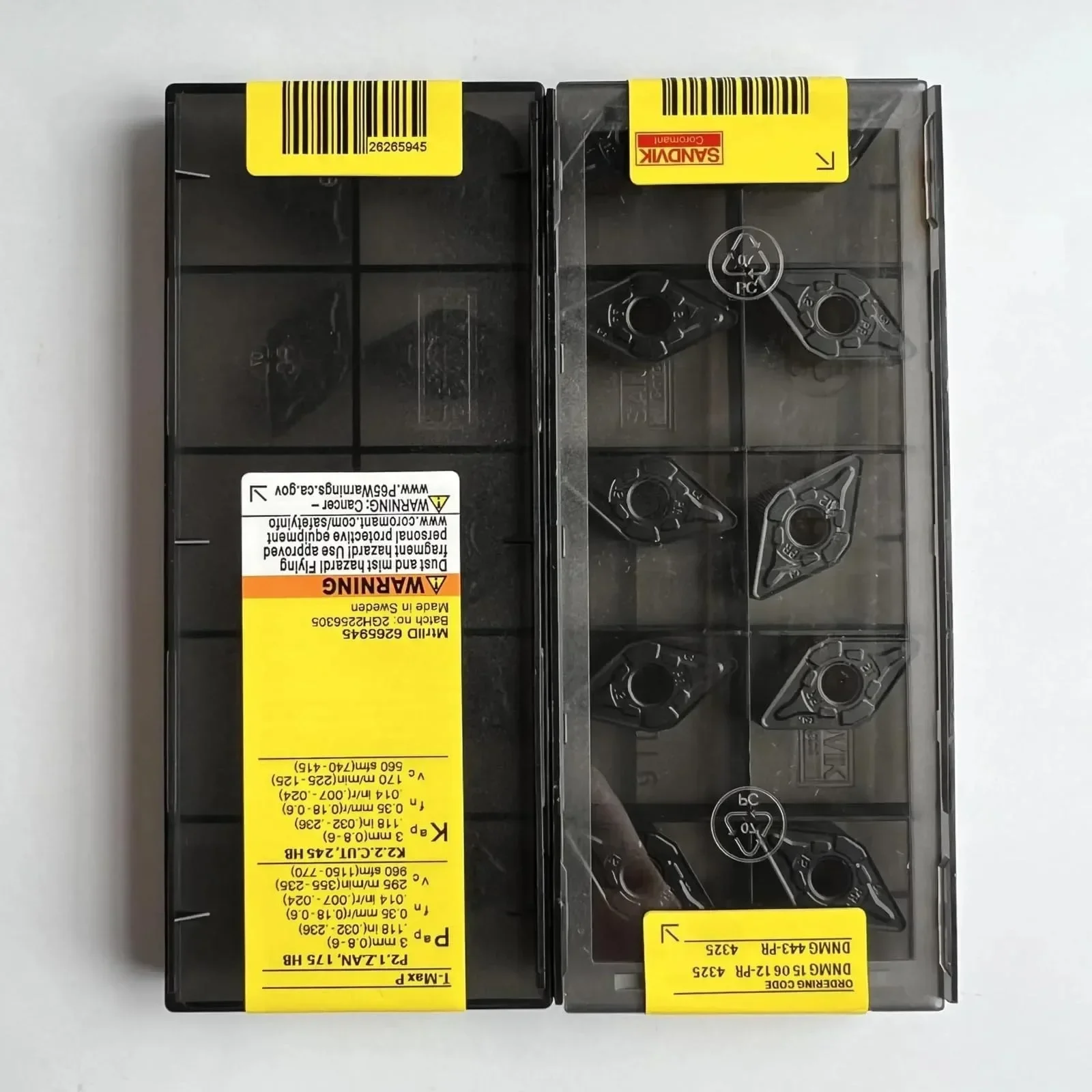 

SANDVIK-Coromant / DNMG150612-PR 4325 / 10 Pcs