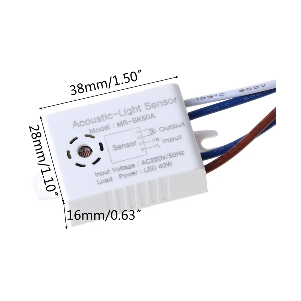 Sensor de Control de sonido, módulo de interruptores inteligentes, Detector de voz, luz de encendido y apagado automático, mejora del hogar, 5 piezas