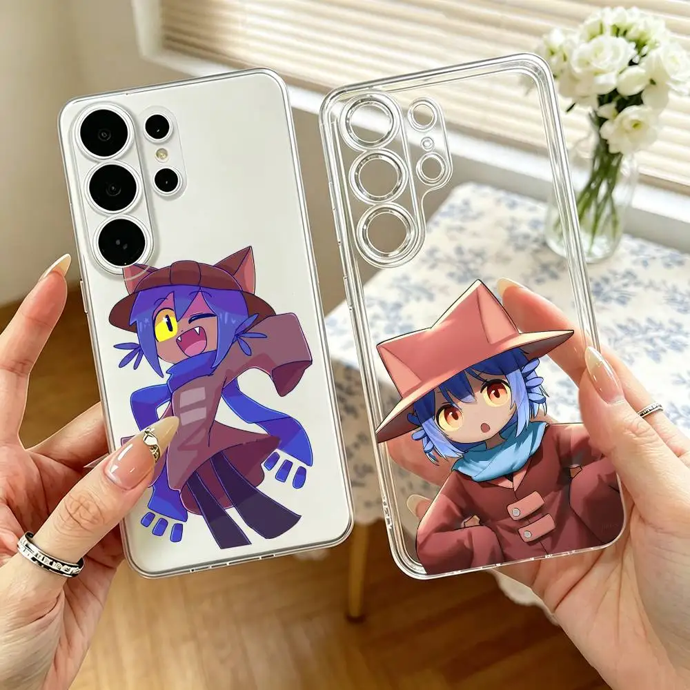 One Shot Game Niko  Phone Case For Samsung S25,S24,S21,S22,S23,S30,Ultra,S20,Plus,Fe,Note,10,9,5G Transparent Cover