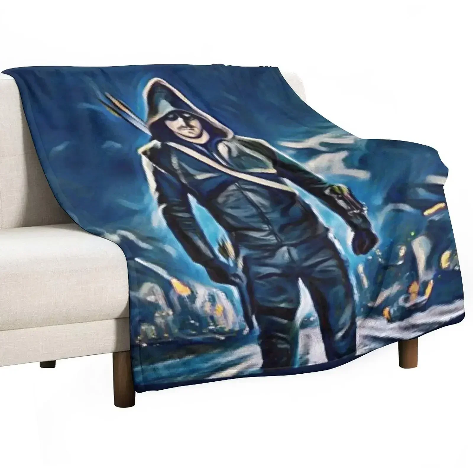 

OLIVER GREEN ARROW Throw Blanket anime Multi-Purpose Large manga Blankets