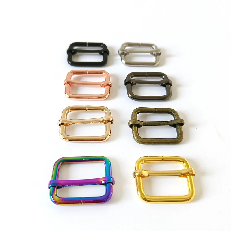 20 pcs wholesale 25mm metal adjuster slider rucksack bag handbag dog collar leather sewing accessory straps belt buckle hardware