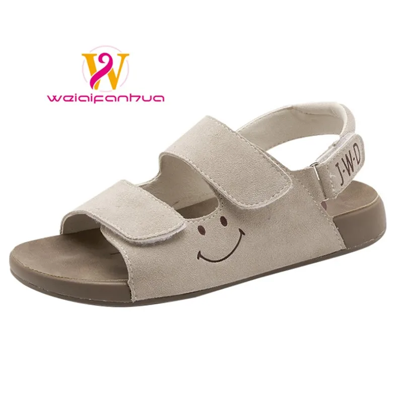 Women's Sandals 2026New Ruffled Bocken Flat Sandals WomenThick-Heeled Casual Shoes Women