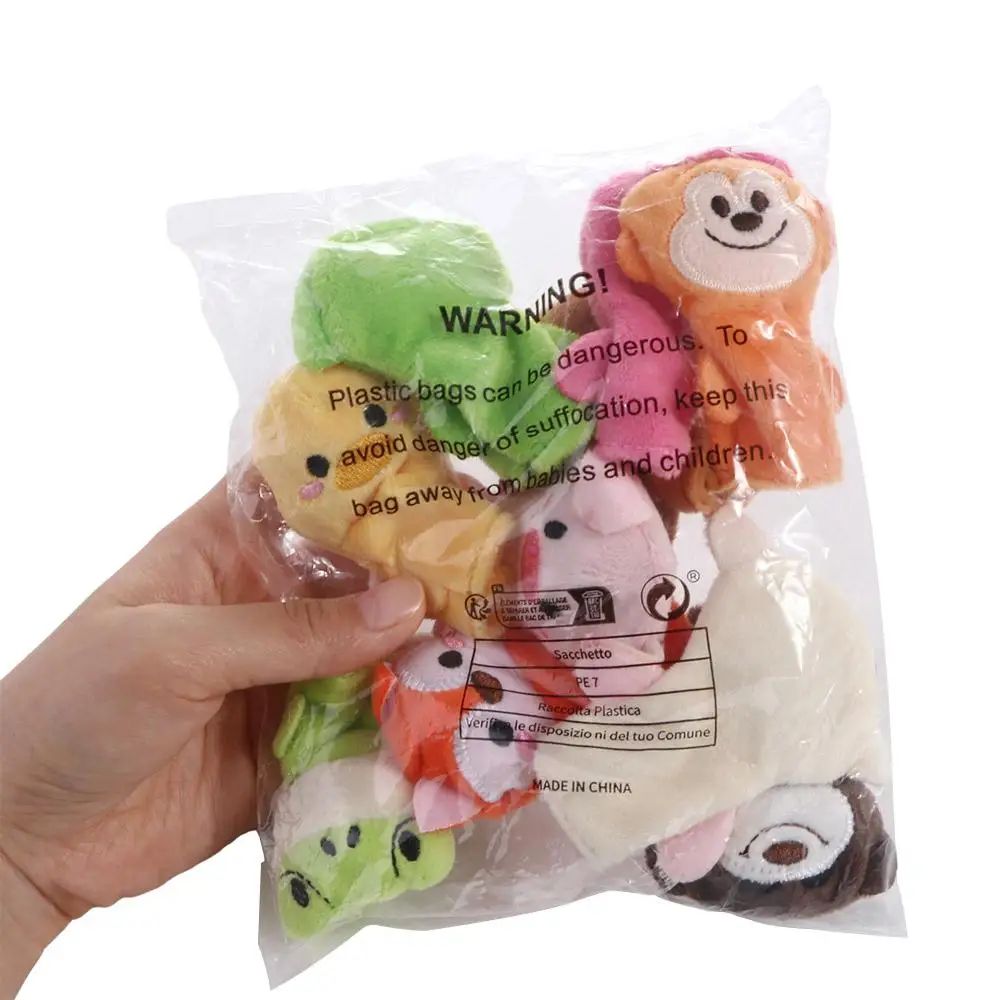 Cartoon Eltern-Kind Kinder Handpuppe Plüsch Hund Fingerpuppe Affe Frosch Kinder Plüsch Handschuhe Geschichte Erzählen