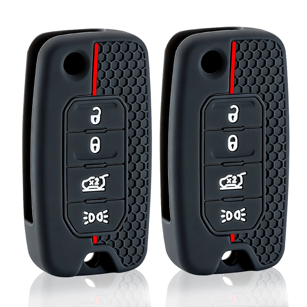 

Car Key Case for Jeep Cherokee Compass S Renegade Grand Commander for Dodge Journey Challenger Jcuv Charger for Chrysler 300C