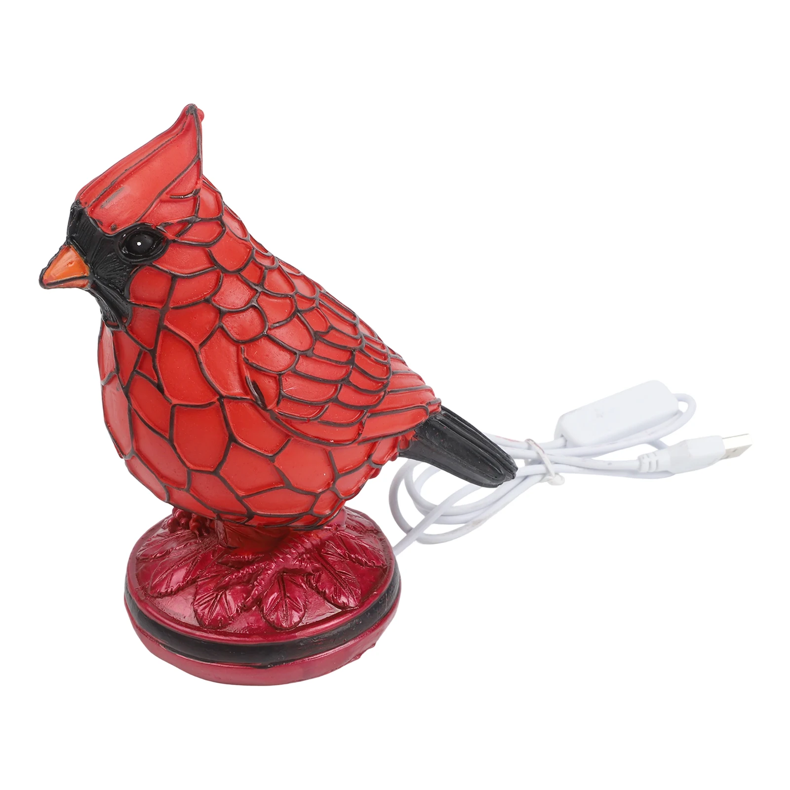 

Resin Cardinalis Night Light for Home Decor Perfect for Living Room Settings to Provide Soft Glow and Comforting Presence