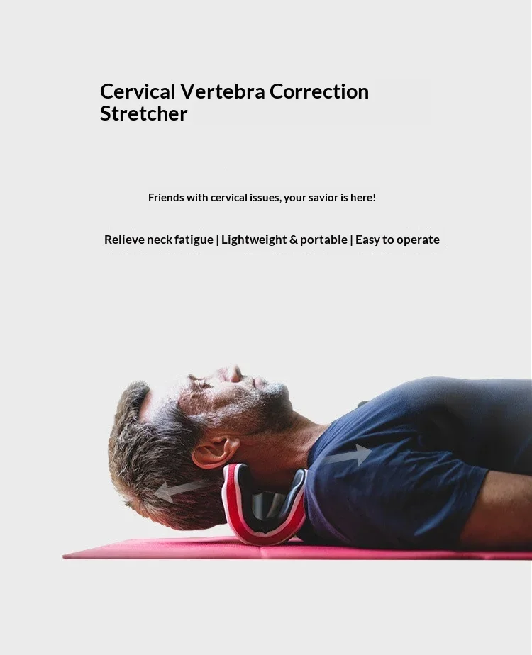 EVA-Schaumstoff Wasserdichtes Nackenmassagekissen Zervikale Traktion Nackenstütze Chiropraktische Schmerzlinderung Massagegerät – Detail 1