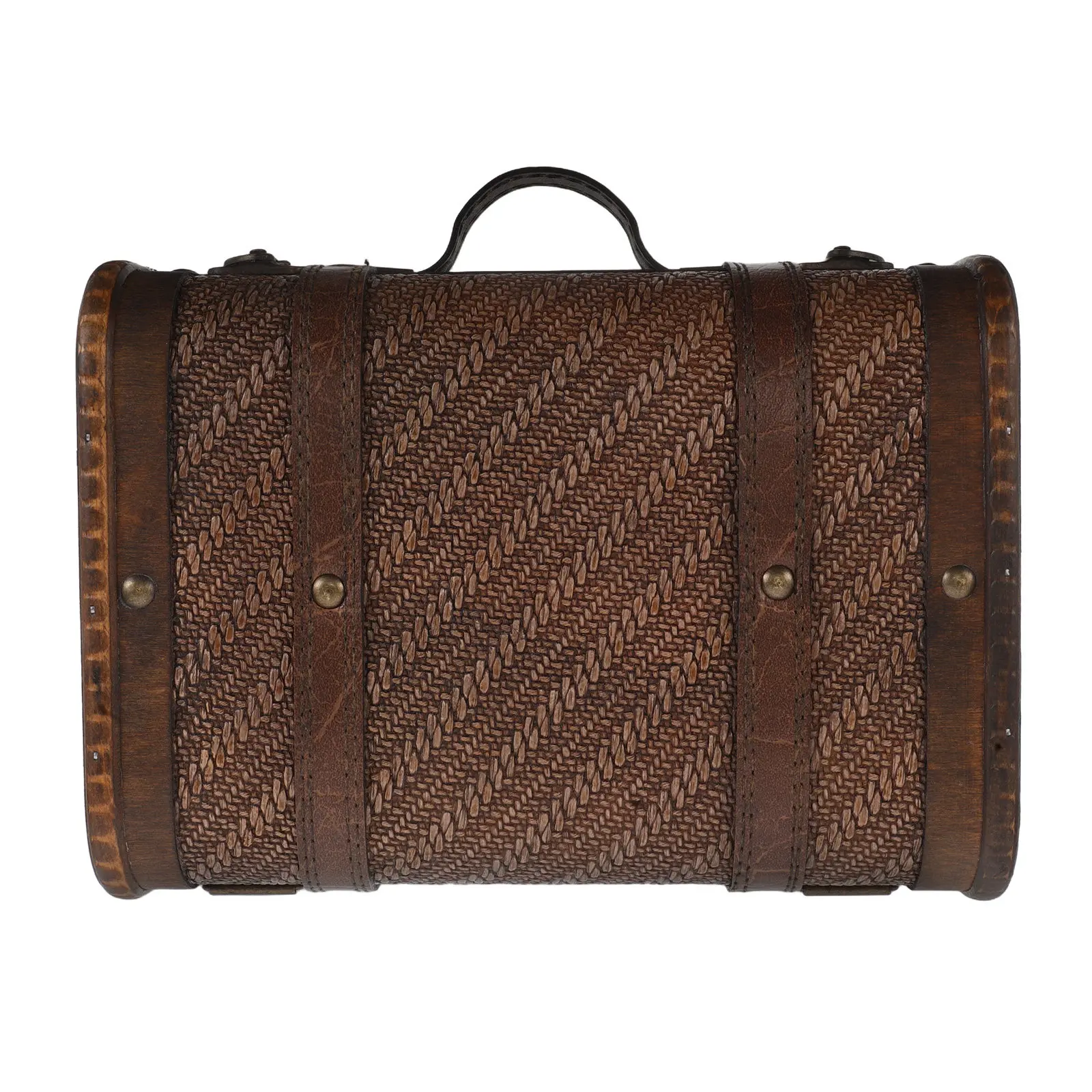Houten vintage koffer decorati - Retro Vintage Trunk Suitcase recensie en prijs
