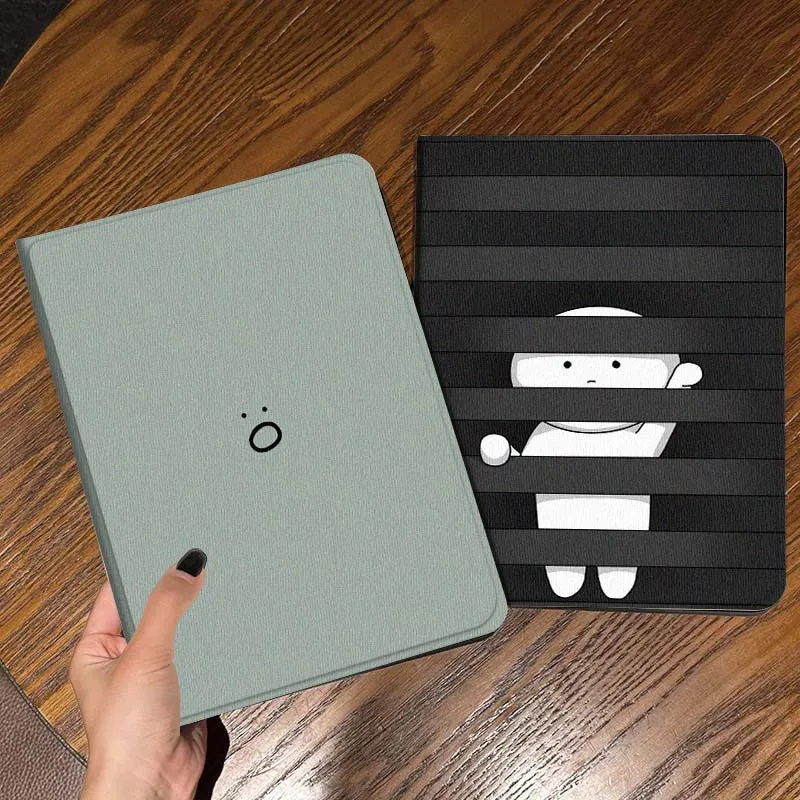 

Cartoon Simple Face Icon Tablet Case For Apple iPad Air Pro mini 1 2 3 4 5 6 7 8 9 11 M2 M3 M5 M4 5th 6th 7th 10th 11th Gift