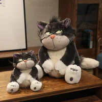 Angry Cat Kitten Pendant Bag Decoration Key Ring Chain Plush Toy Stuffed Doll Cartoon Animal Boy Girl Birthday Christmas Gift 3
