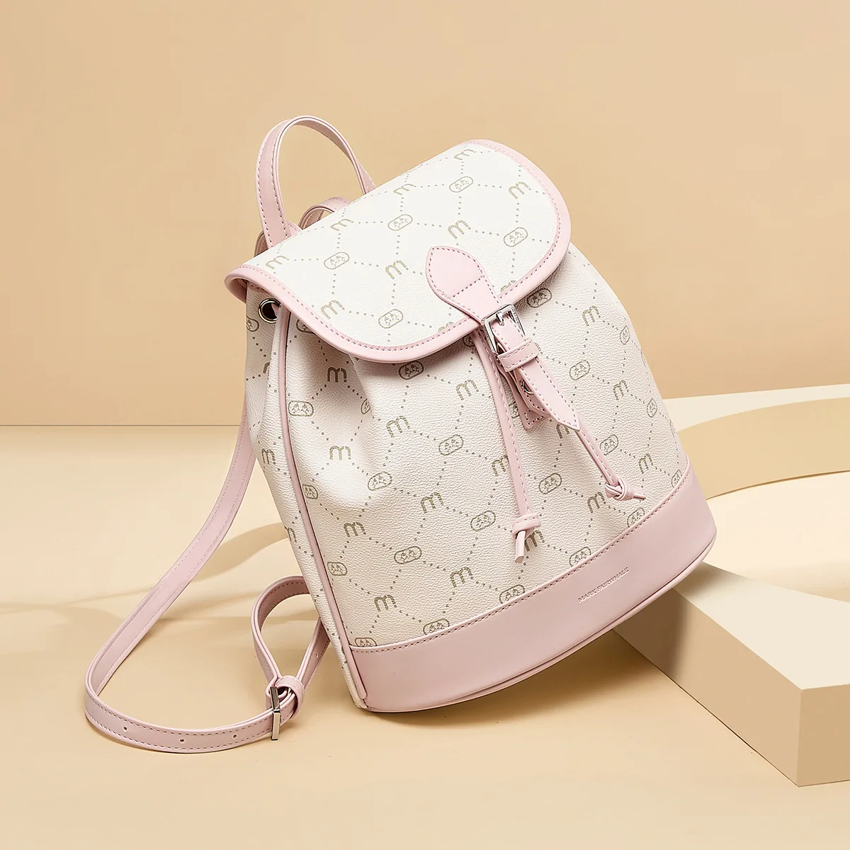 PVC Backpack for Women,Ins Style Waterproof Large Capacity Backpack,Fashionable School Backpack,College Students Travel Backpack