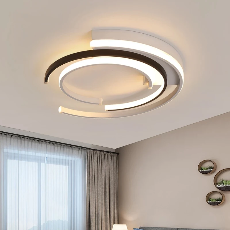 Plafonnier LED au design nordique moderne, luminaire décoratif de plafond, idéal pour une chambre à coucher, nouveau modèle