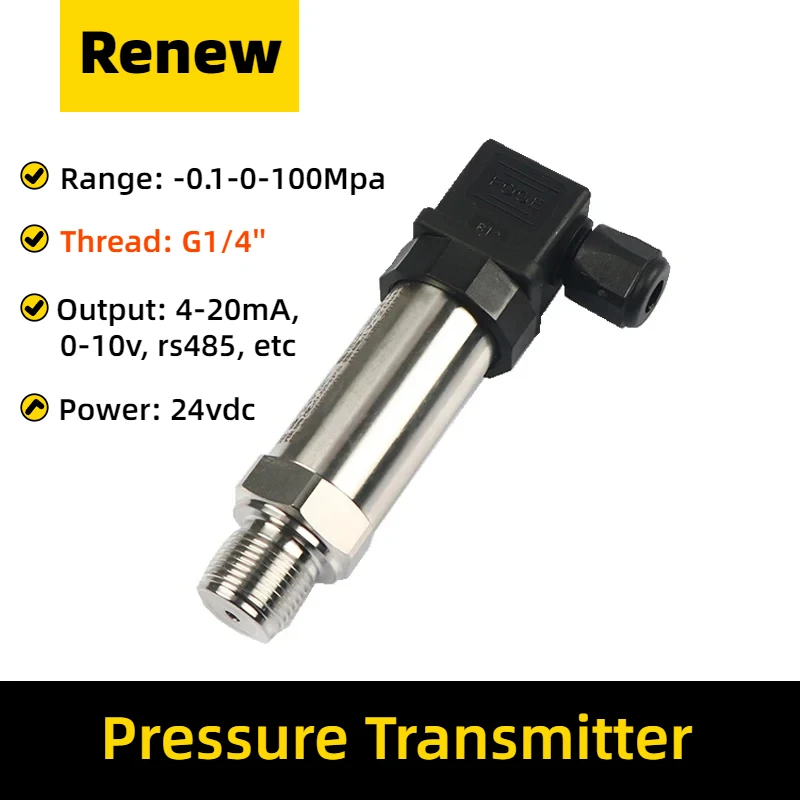 

Pressure Transducer Oil Water Gas Liquid ZA-P300 -10 to 10Kpa Pressure Sensor